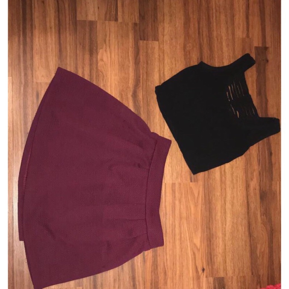 Purple skirt (shirt can be sold as well)